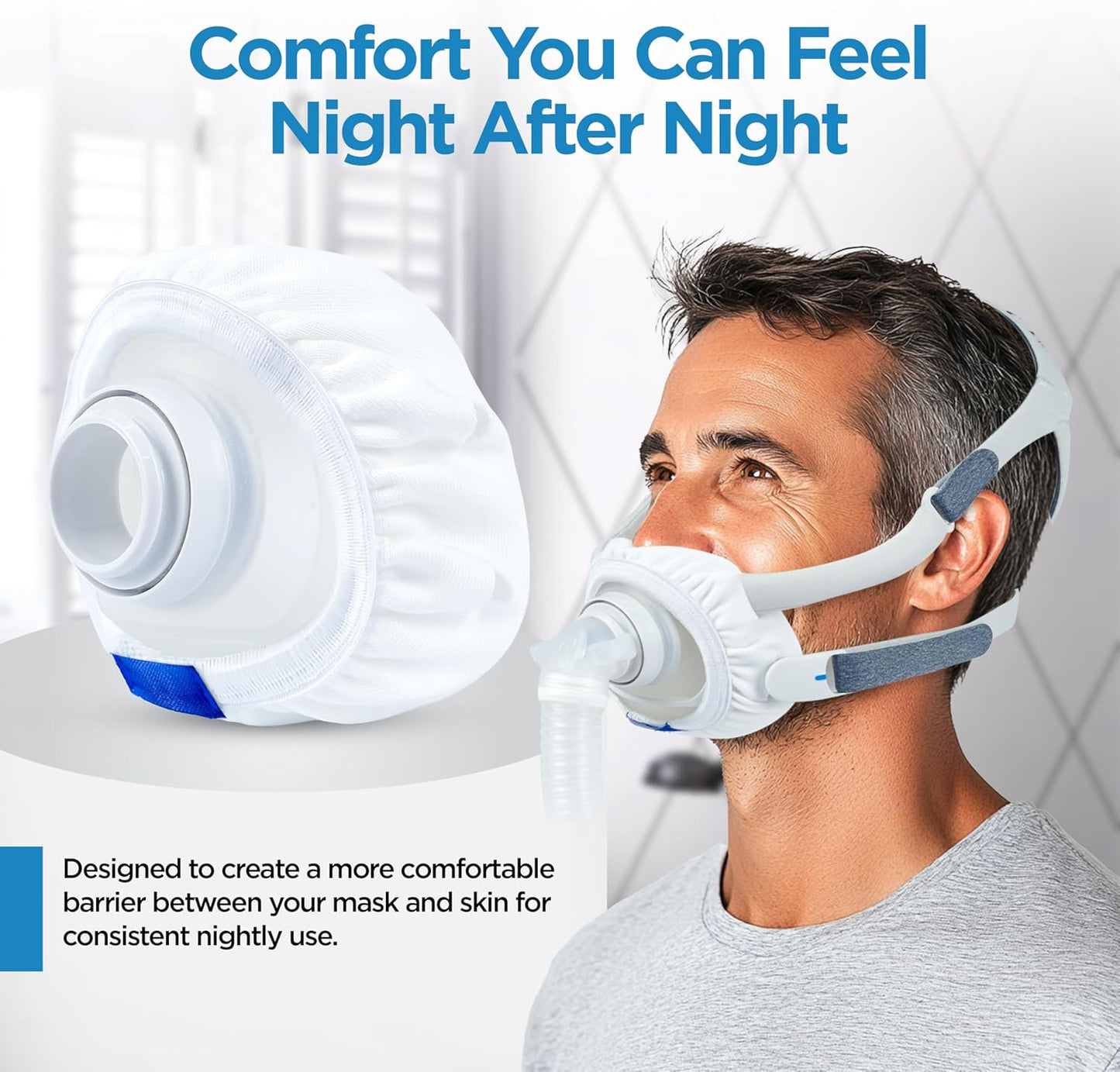 resplabs CPAP Mask Liners - Compatible with ResMed AirFit F40 Full Face Mask