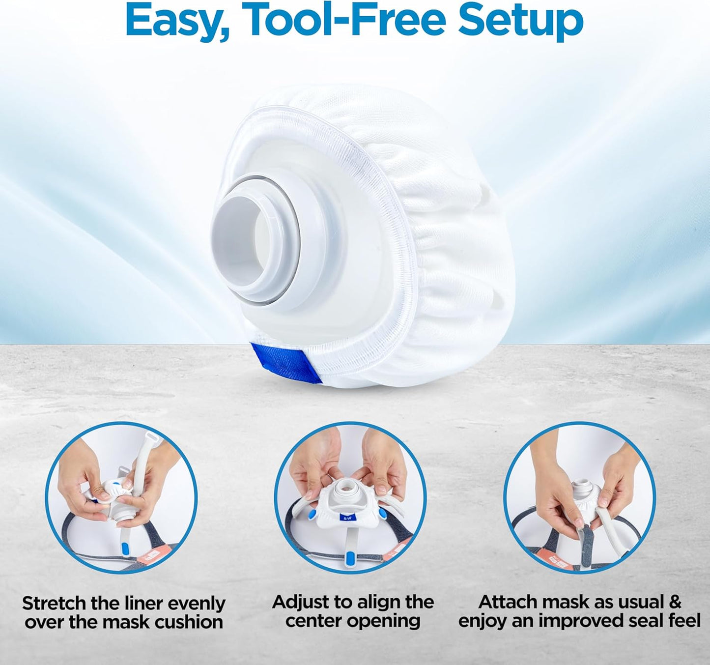resplabs CPAP Mask Liners - Compatible with ResMed AirFit F40 Full Face Mask