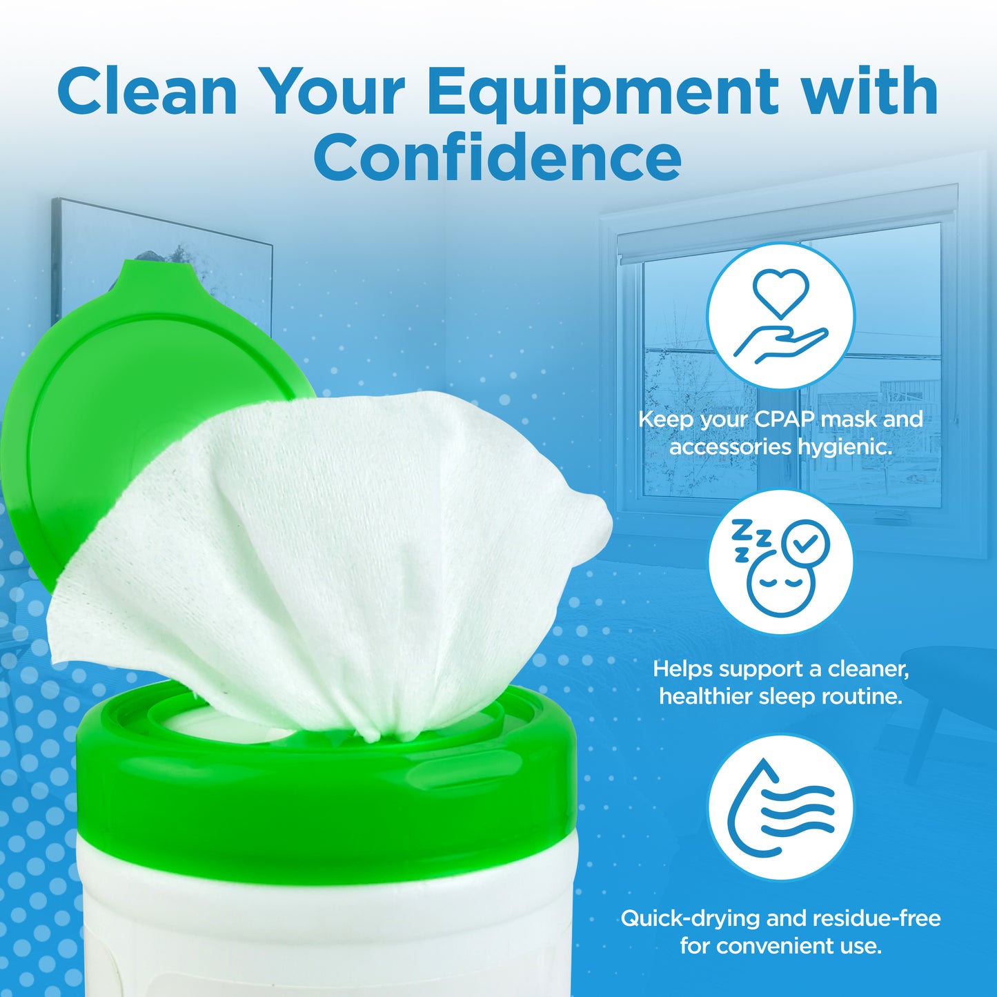 resplabs® CPAP Mask Wipes