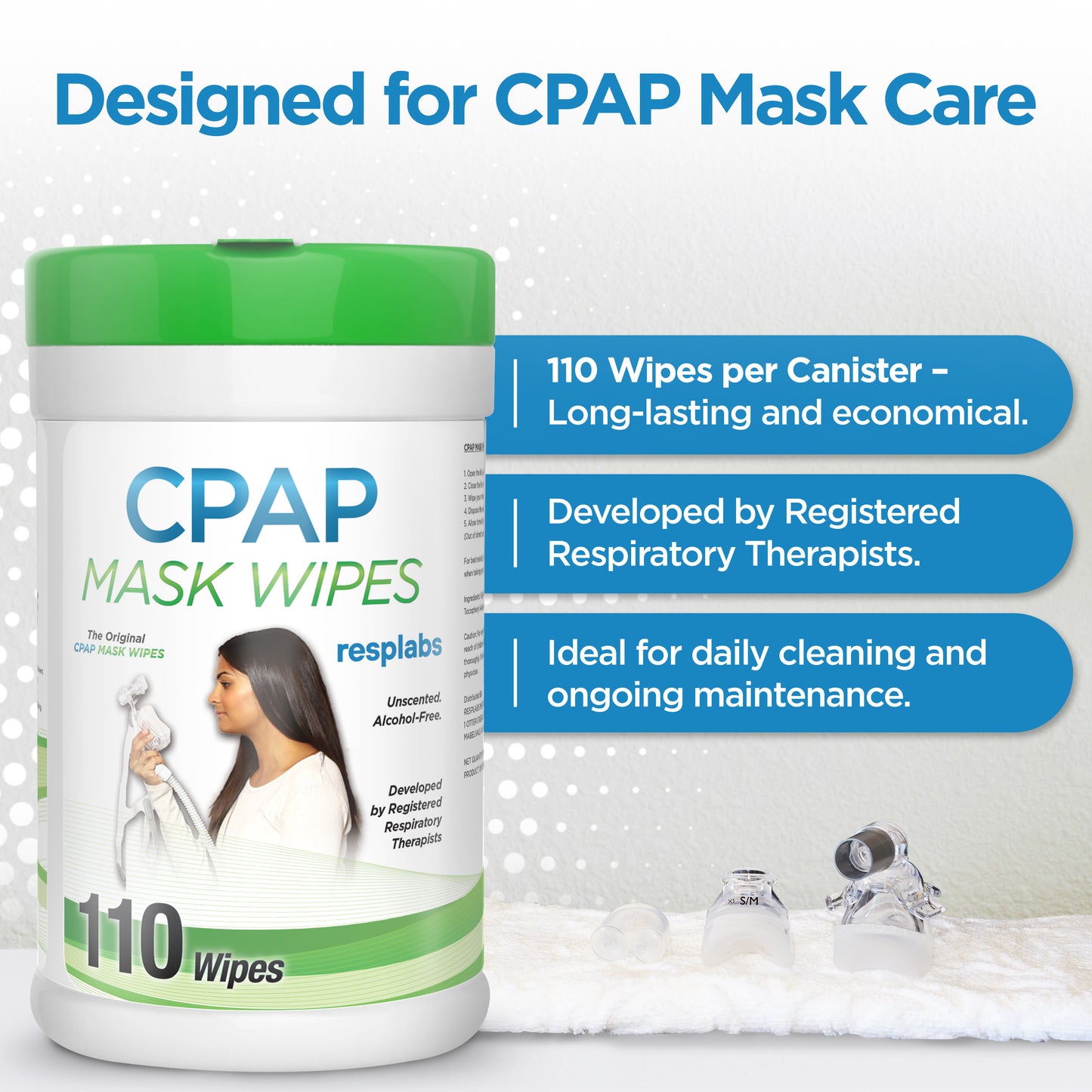 resplabs® CPAP Mask Wipes
