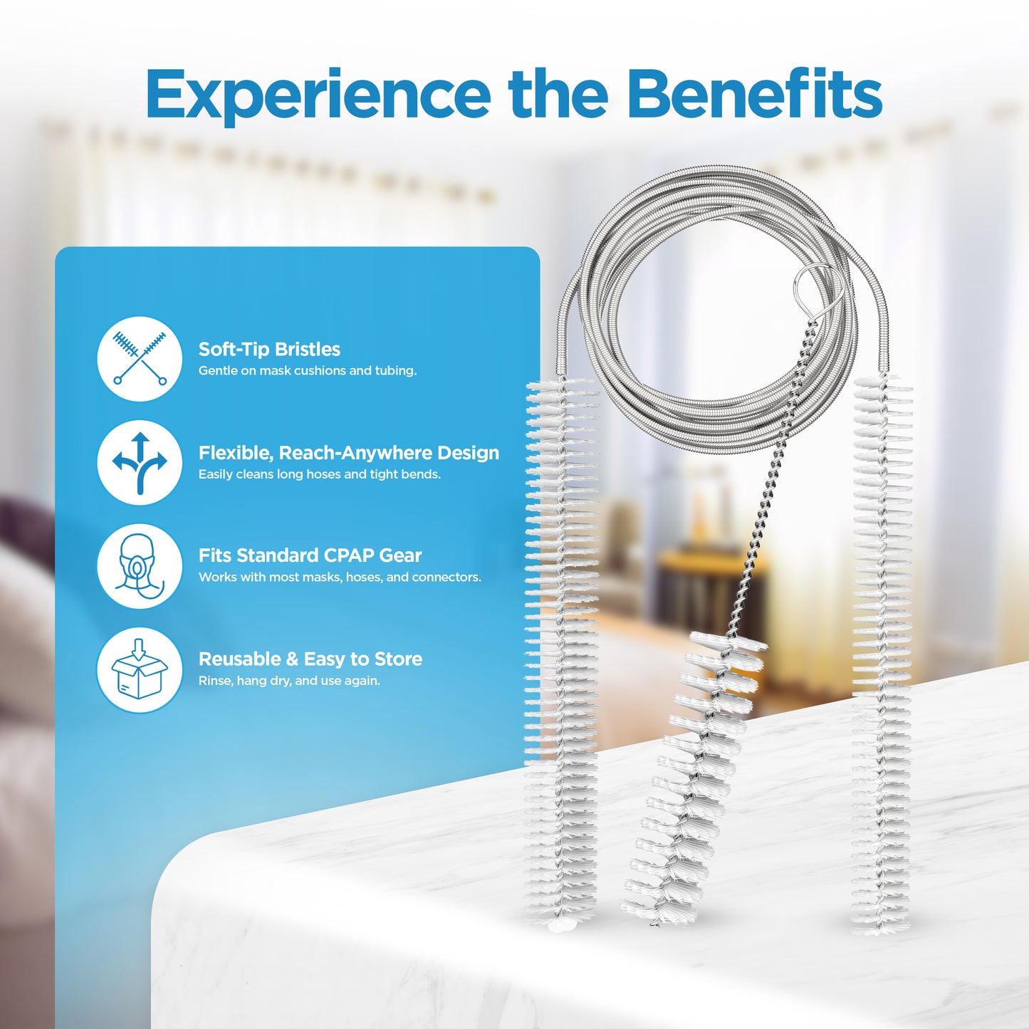 resplabs® CPAP Hose Cleaning Brush