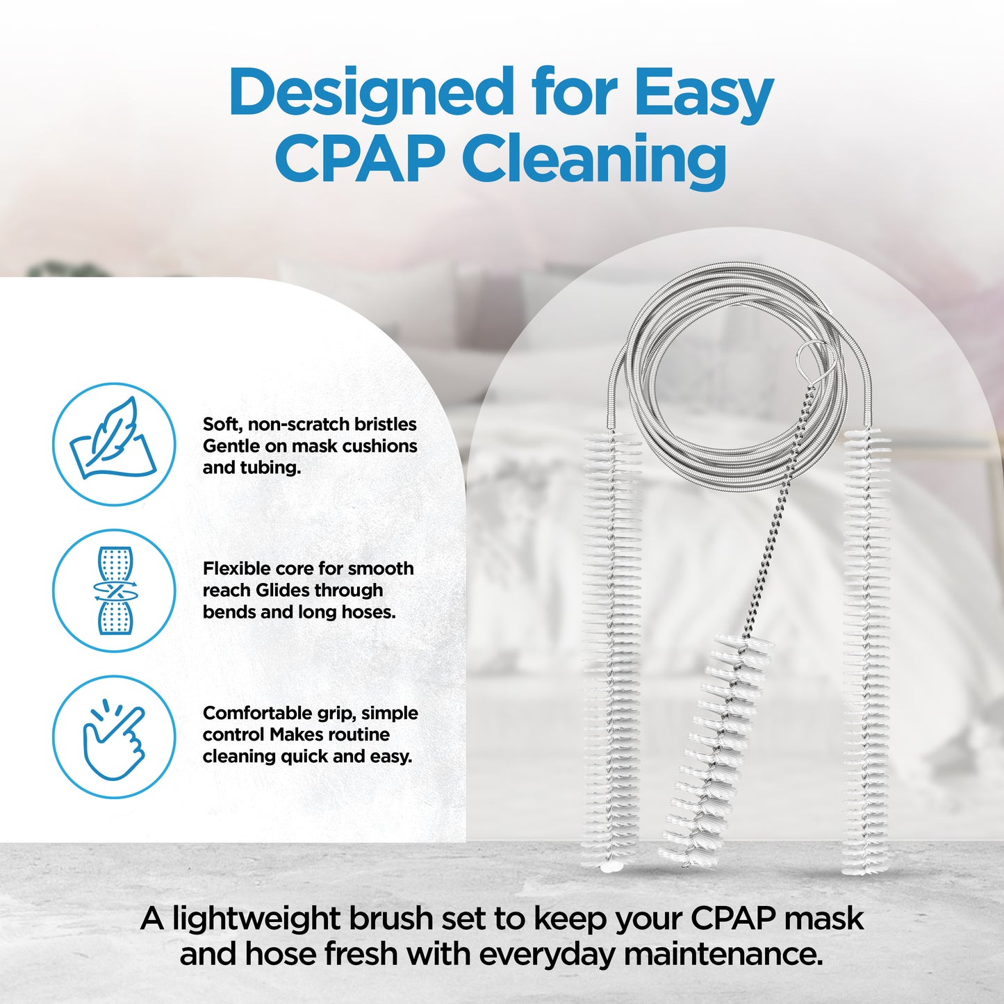 resplabs® CPAP Hose Cleaning Brush