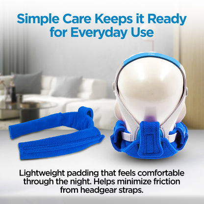 resplabs CPAP Neck Pad Compatible with Most CPAP Mask Headgear - includes 2 CPAP Strap Covers