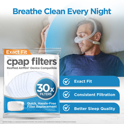 resplabs® CPAP Filters Compatible with The Resmed AirMini Travel CPAP Machine