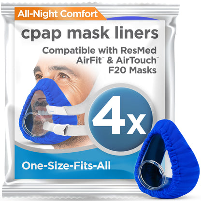 resplabs CPAP Mask Liners Compatible with AirFit & AirTouch F20 Full Face CPAP Mask - Reusable Soft Liners for Comfort & Seal