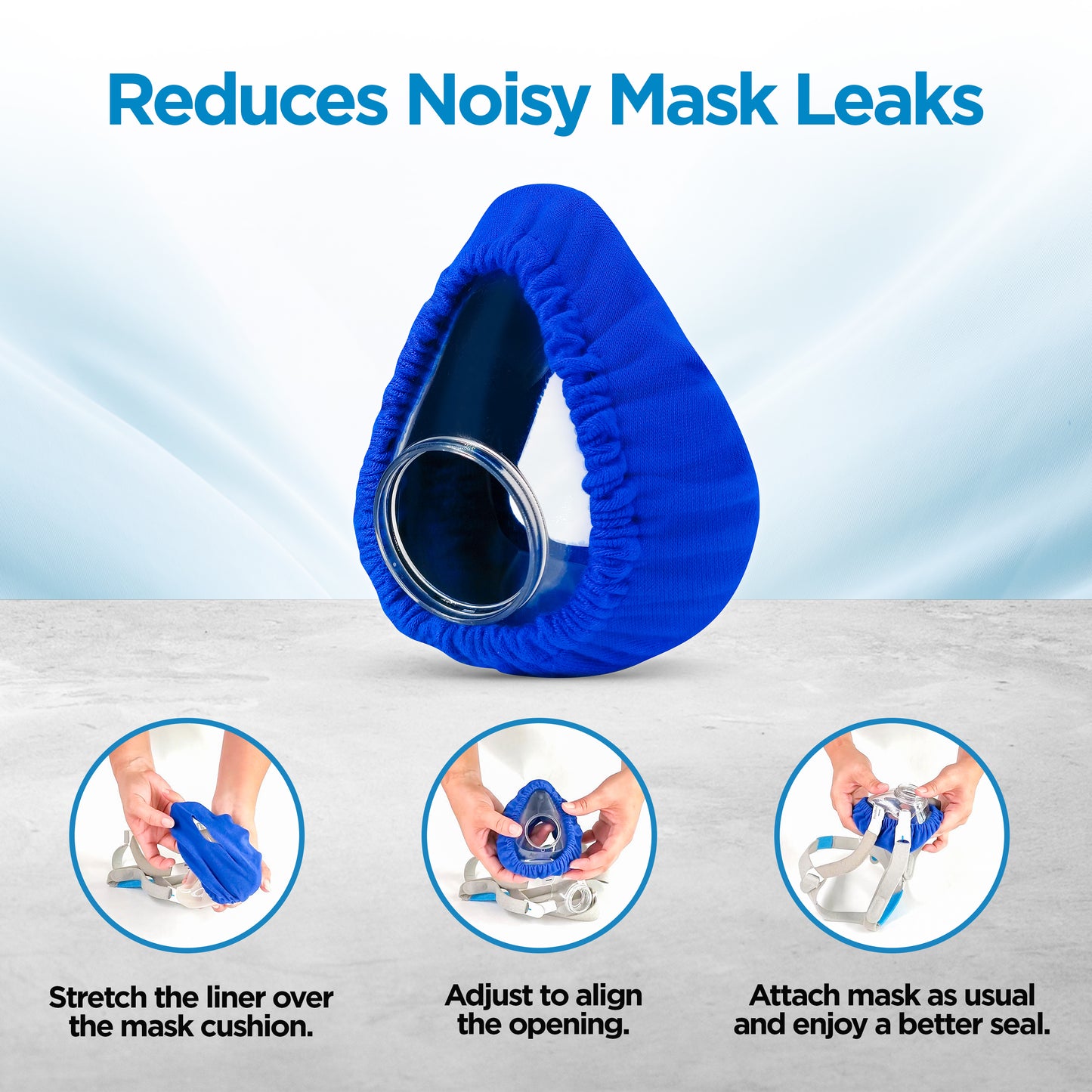 resplabs® CPAP Mask Liners Compatible with the ResMed AirFit & AirTouch F20 Full Face CPAP Mask