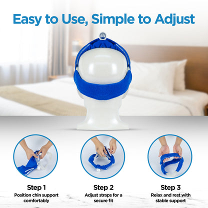 resplabs CPAP Strap Covers for DreamWear Headgear – Includes Front & Back Cushions – Reusable CPAP Mask Comfort Pads Compatible with Philips Respironics – Reduces Strap Marks