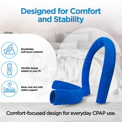 resplabs CPAP Strap Covers for DreamWear Headgear – Includes Front & Back Cushions – Reusable CPAP Mask Comfort Pads Compatible with Philips Respironics – Reduces Strap Marks