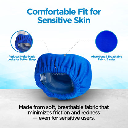 resplabs CPAP Mask Liners Compatible with DreamWear Full Face CPAP Masks - Soft Reusable Comfort Covers