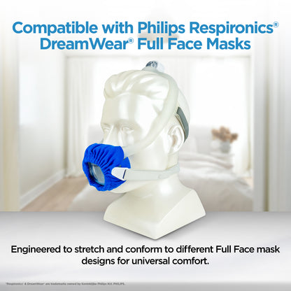 resplabs CPAP Mask Liners Compatible with DreamWear Full Face CPAP Masks - Soft Reusable Comfort Covers