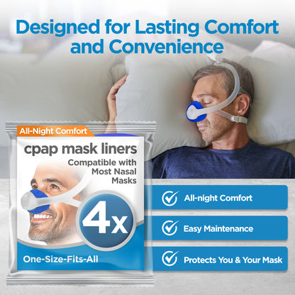 resplabs CPAP Mask Liners Compatible with AirFit N20 Nasal CPAP Mask Reusable Soft Liners for Comfort