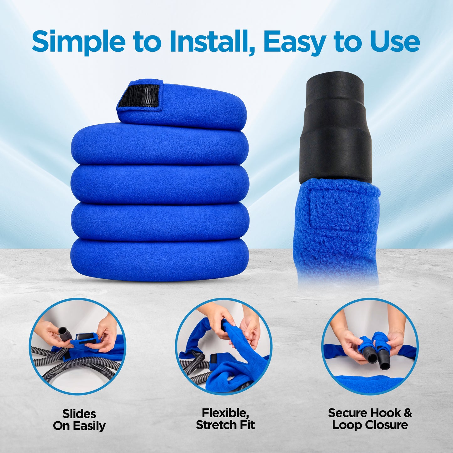 resplabs® CPAP Hose Cover 6 ft Soft Comfort Sleeve for All CPAP Tubing