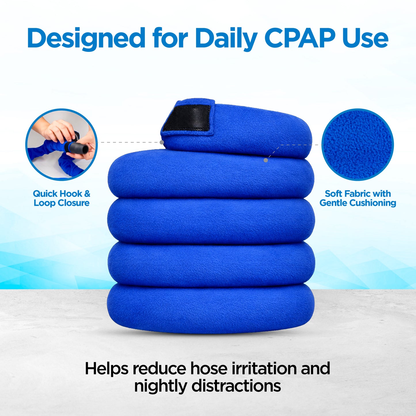 resplabs® CPAP Hose Cover 6 ft Soft Comfort Sleeve for All CPAP Tubing
