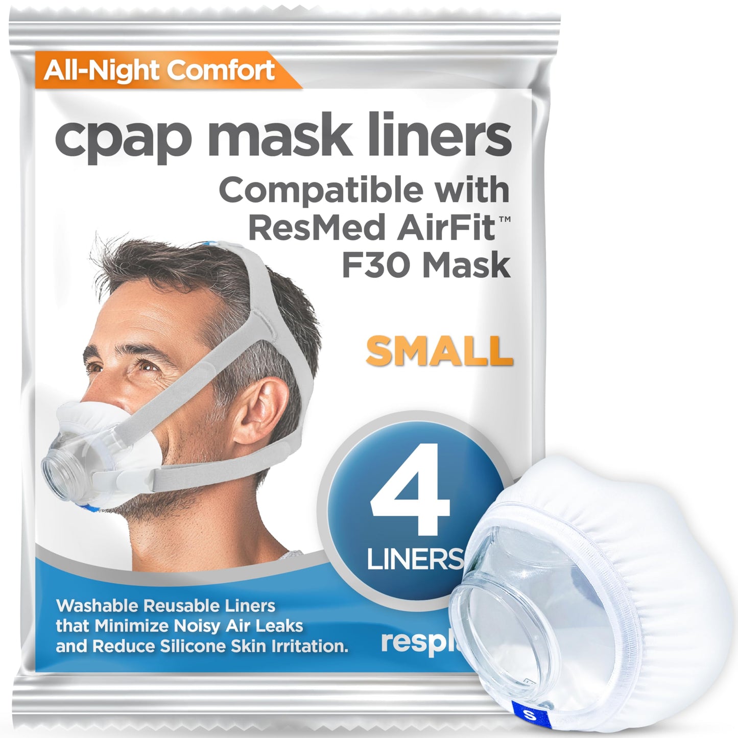 resplabs® CPAP Mask Liners Compatible with The ResMed AirFit F30 Full Face CPAP Mask