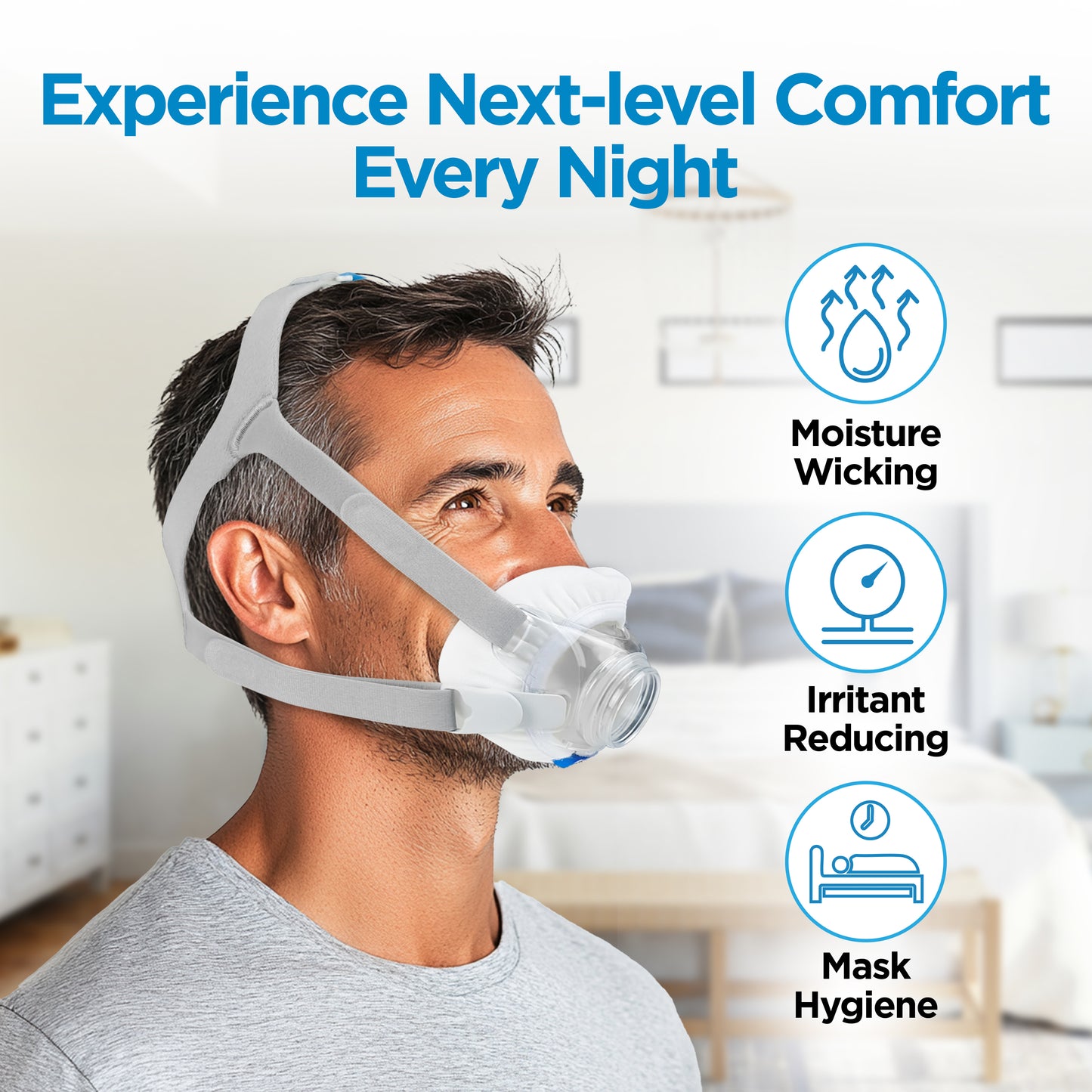 resplabs® CPAP Mask Liners Compatible with The ResMed AirFit F30 Full Face CPAP Mask