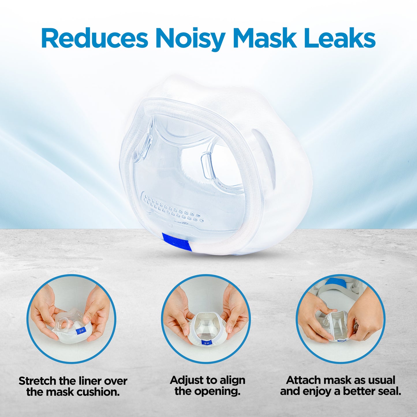 resplabs® CPAP Mask Liners Compatible with The ResMed AirFit F30i Full Face CPAP Mask