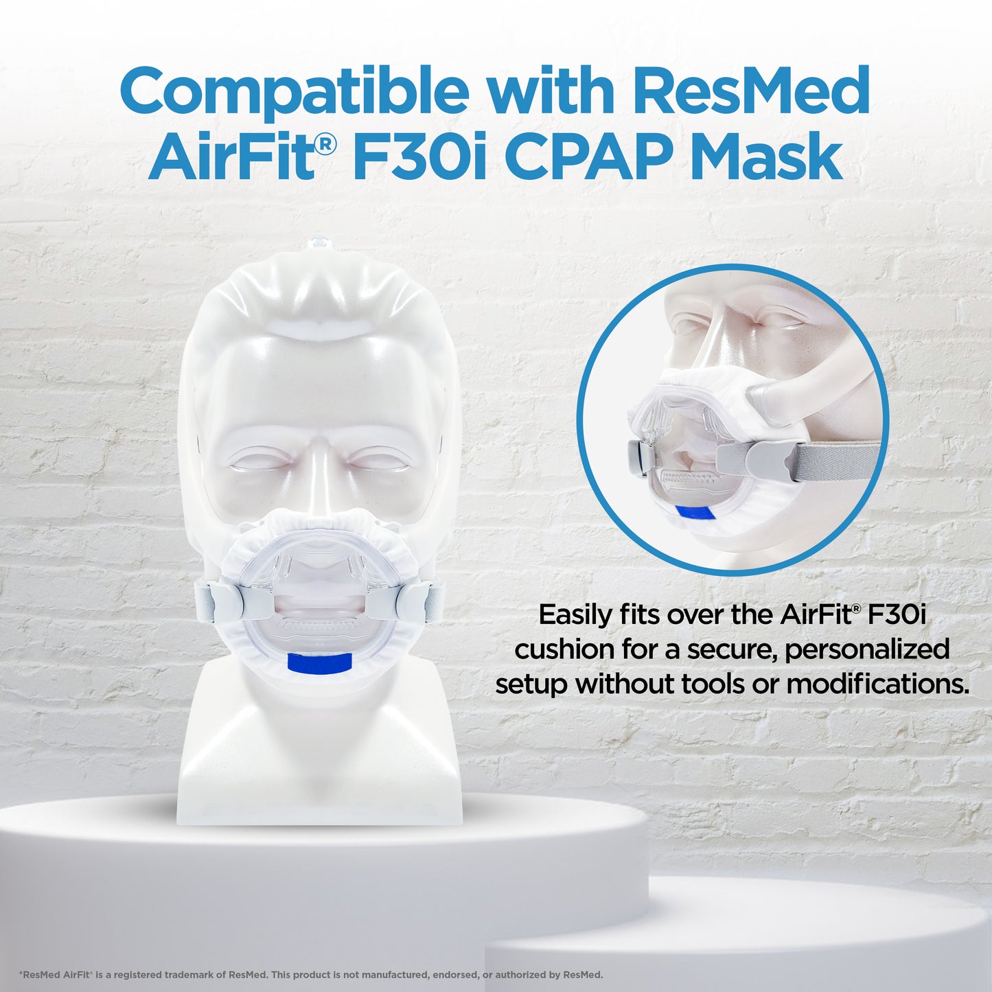 resplabs® CPAP Mask Liners Compatible with The ResMed AirFit F30i Full Face CPAP Mask