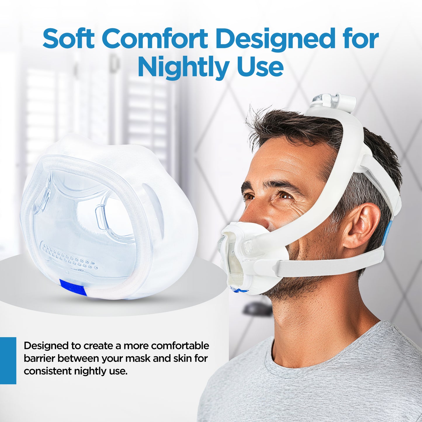 resplabs® CPAP Mask Liners Compatible with The ResMed AirFit F30i Full Face CPAP Mask
