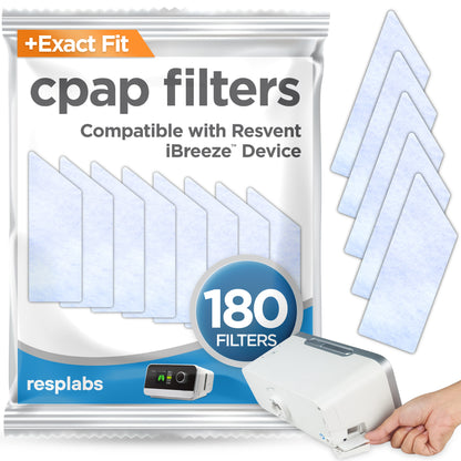 resplabs® CPAP Filters Compatible with Resvent iBreeze CPAP and BiPAP Machines