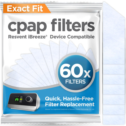 resplabs CPAP Filters Compatible with Resvent iBreeze CPAP and BiPAP Machines - Standard Replacement Filter