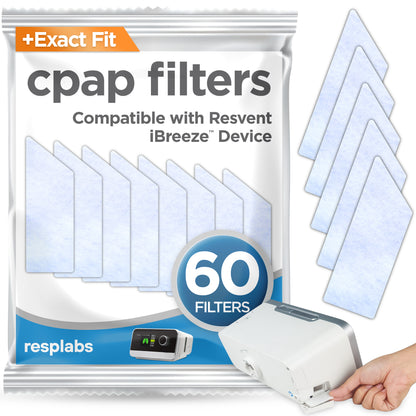 resplabs® CPAP Filters Compatible with Resvent iBreeze CPAP and BiPAP Machines