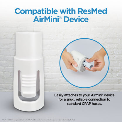 resplabs CPAP Hose Adapter - ResMed AirMini Compatible Universal Tubing Connector - 1 Pack