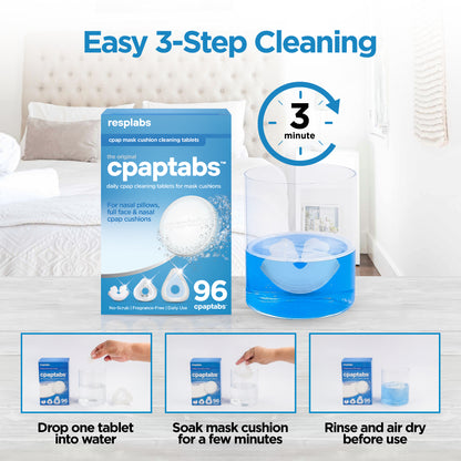 resplabs® CPAP Cushion Cleaning Tablets - cpaptabs