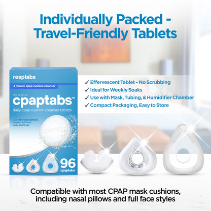 resplabs® CPAP Cushion Cleaning Tablets - cpaptabs