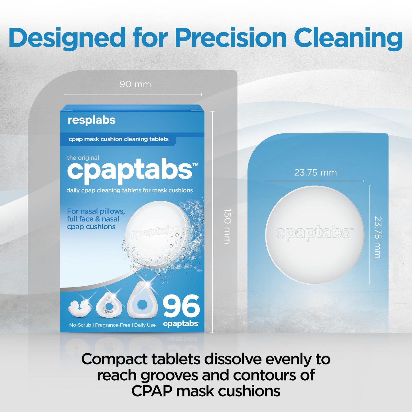 resplabs® CPAP Cushion Cleaning Tablets - cpaptabs