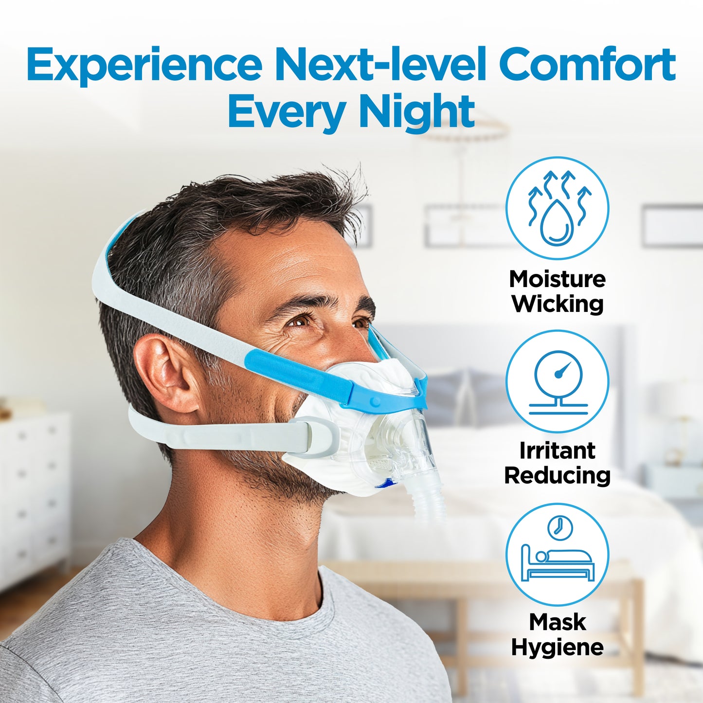 resplabs CPAP Mask Liners | Compatible with The Evora Full Face