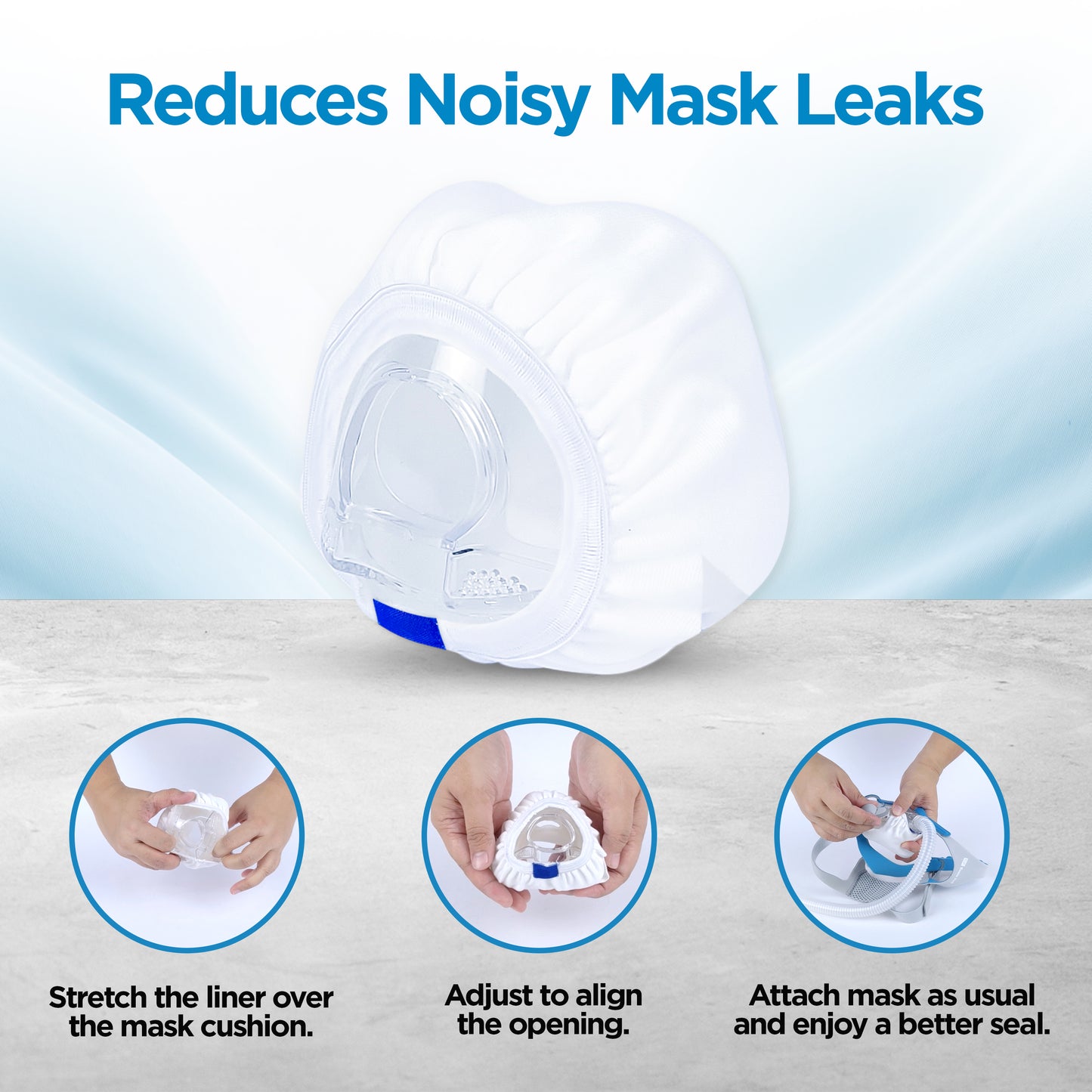 resplabs CPAP Mask Liners | Compatible with The Evora Full Face