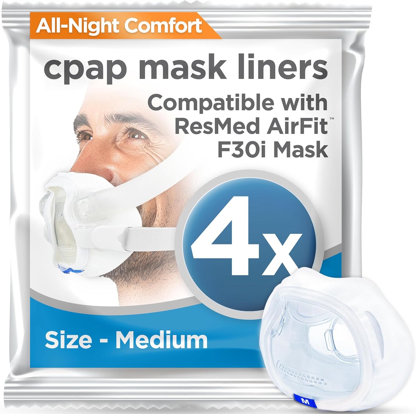 resplabs® CPAP Mask Liners Compatible with The ResMed AirFit F30i Full Face CPAP Mask
