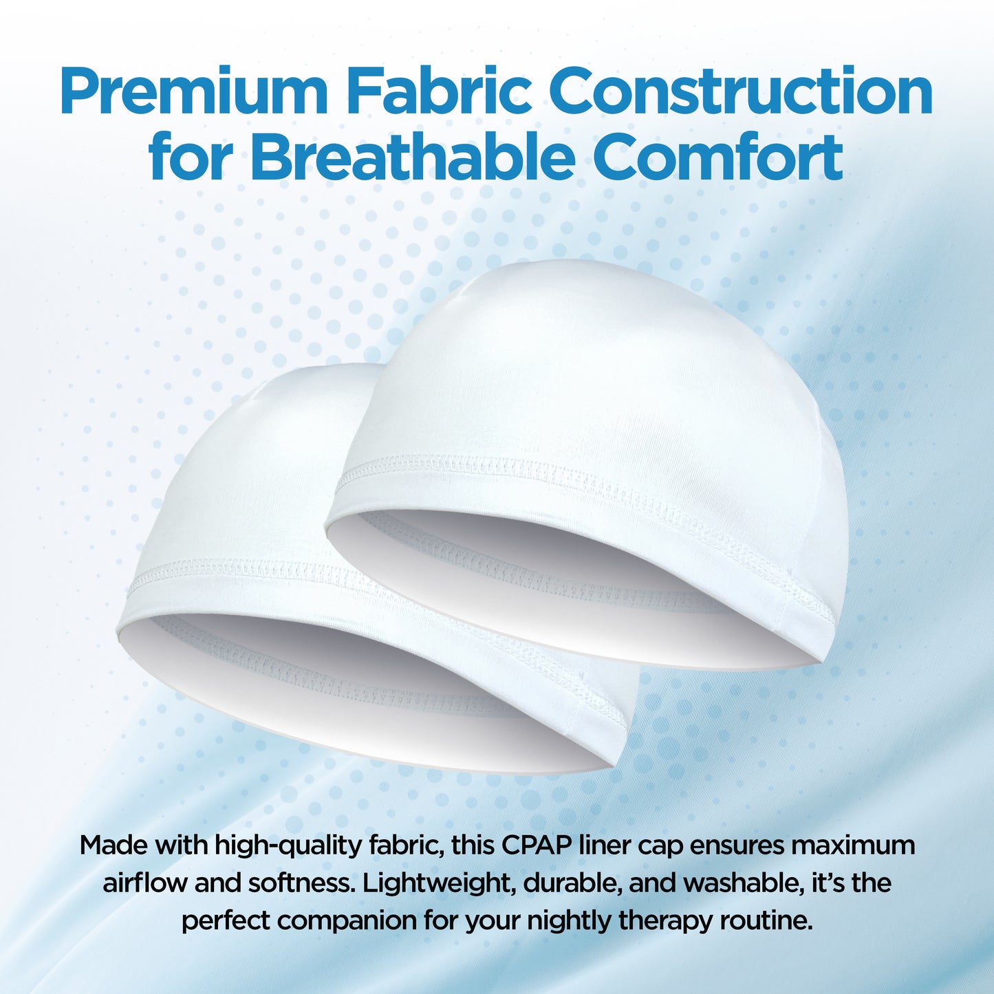 respLabs CPAP Comfort Liner - cpaphat 2-Pack - Helps Reduce Strap Marks and Hair Damage - Ultra-Soft Protection for Most CPAP Masks - Universal Fit Design