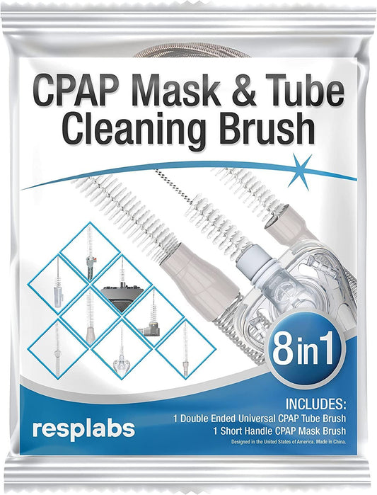 resplabs CPAP Hose Cleaning Brush 8 in 1 CPAP Cleaner for CPAP Tube, Mask, Accessories, and Supplies - resplabsresplabs